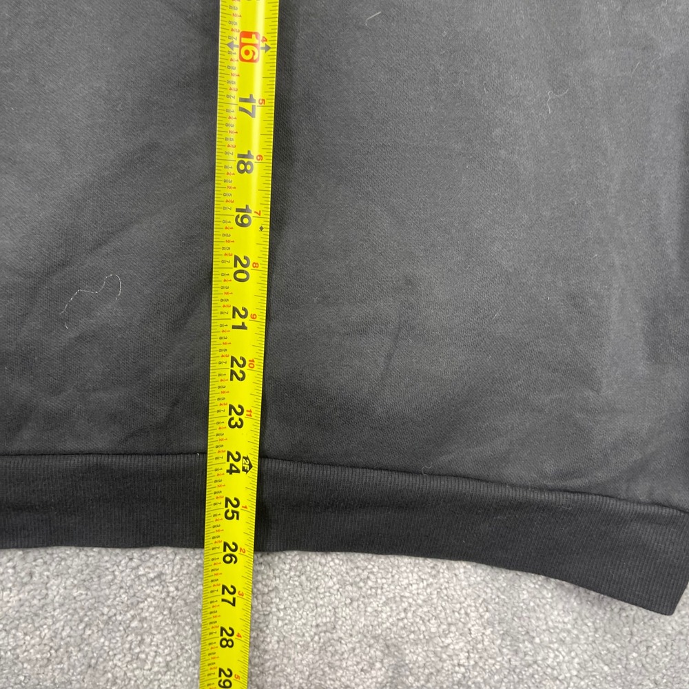 Puma Hoodie Mens XL Black Red Textured Logo Graphic Fleece Long Sleeve - Picture 12 of 14